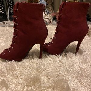 High heel ankle boots